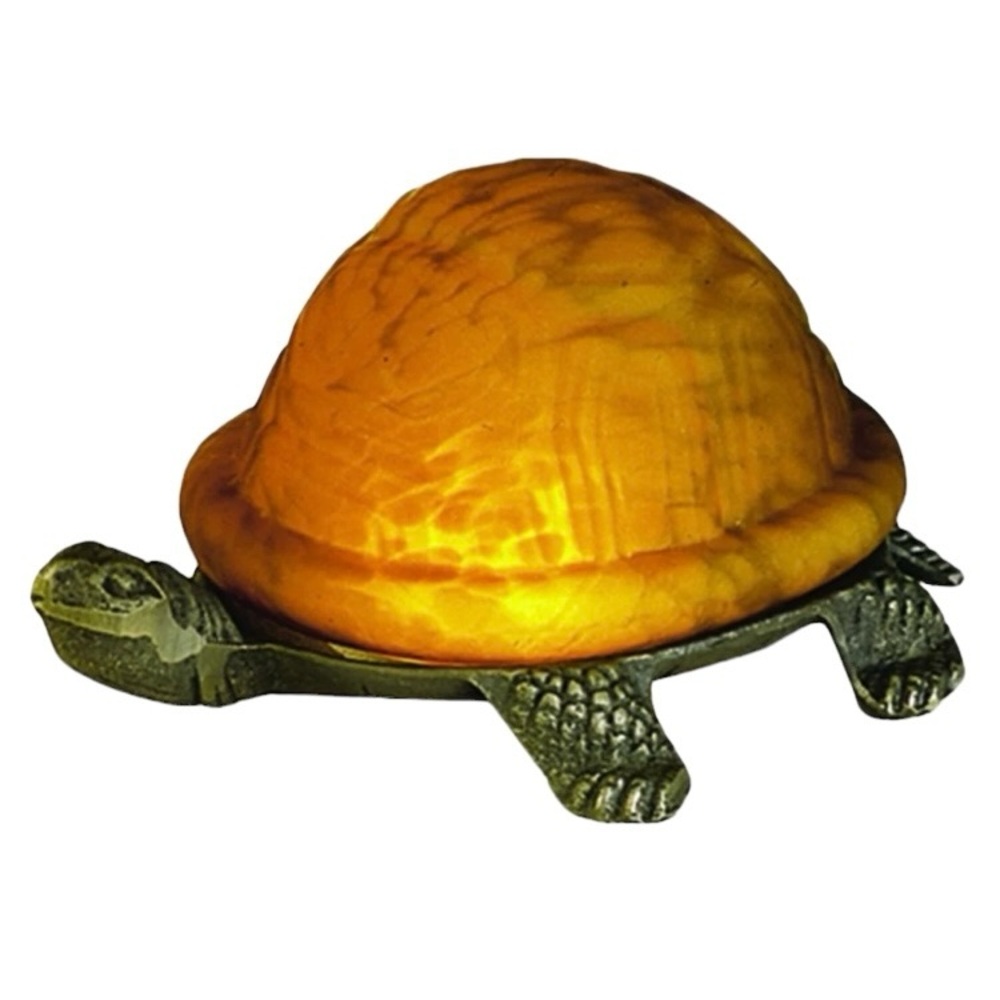 Vintage Meyda Tiffany Amber Turtle Accent Light - Picture 11 of 12